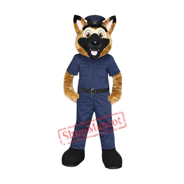 Police Dog Mascot Costume Free Shipping