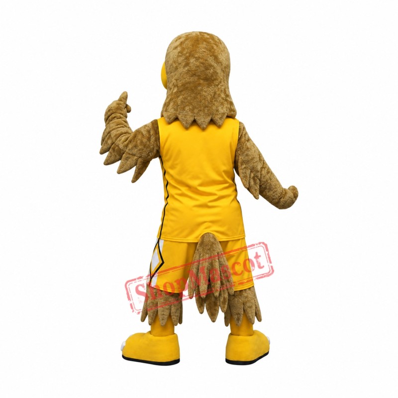 Sport Yellow Hawk Mascot Costume Sport Yellow Hawk Mascot Costume