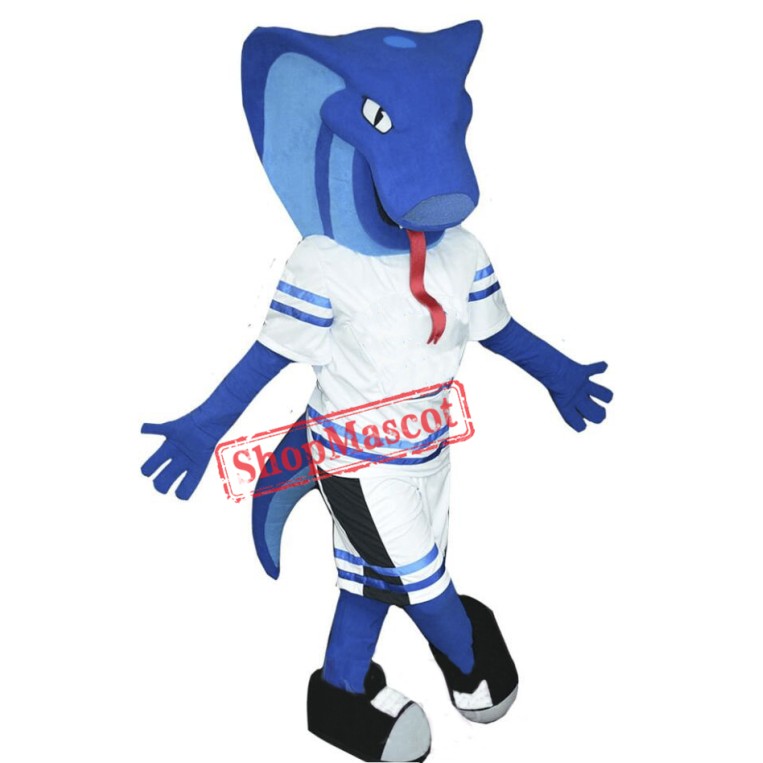 Blue Viper Mascot Costume