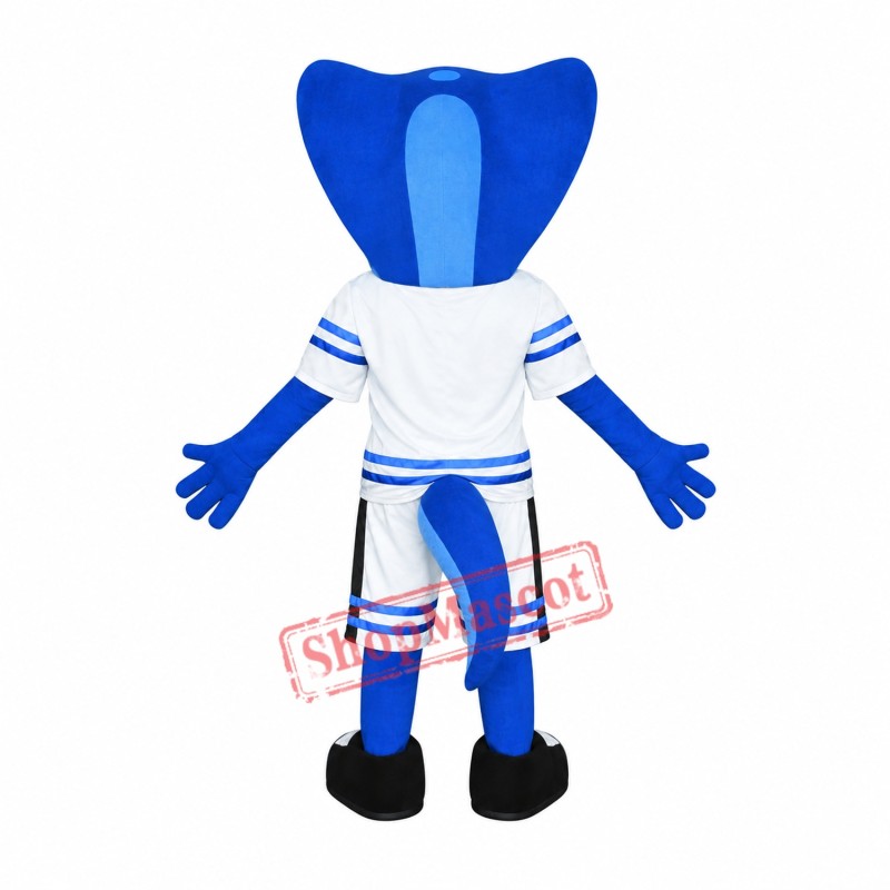 Blue Viper Mascot Costume Blue Viper Mascot Costume