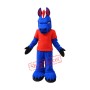 Fierce Blue Horse Mascot Costume