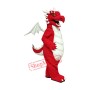Fierce Red Dragon Mascot Costume