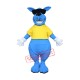 Blue Kangaroo Mascot Costume
