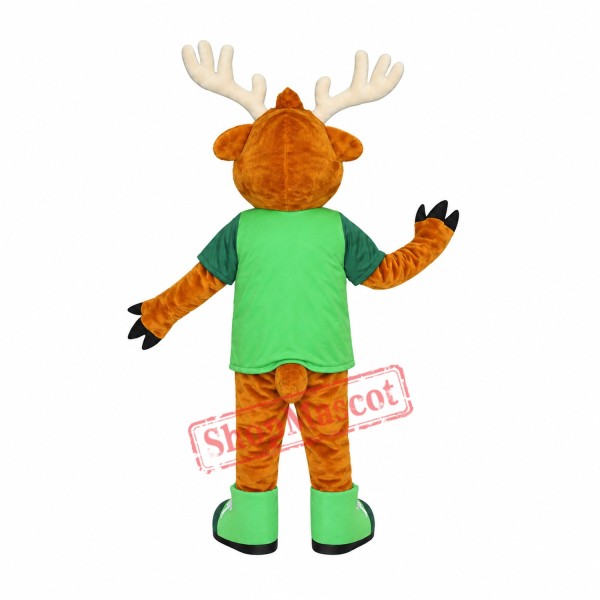 Happy Lightweight Deer Mascot Costume Happy Lightweight Deer Mascot Costume