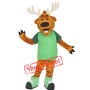 Happy Lightweight Deer Mascot Costume