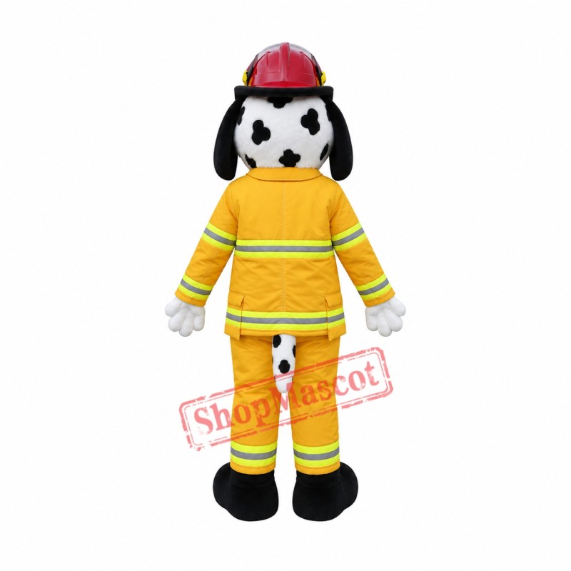 Cute Fire Department Dog Mascot Costume