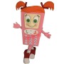 Pink Girl Cell Phone Mascot Costume