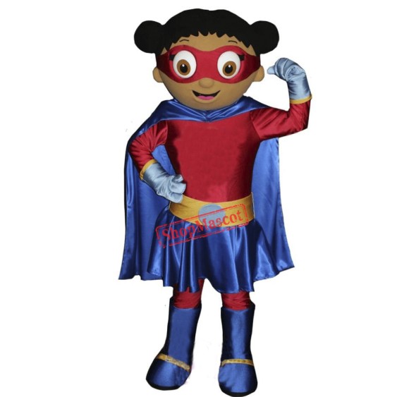 Super Hero Girl Mascot Costume