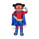 Super Hero Girl Mascot Costume