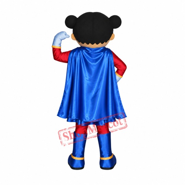 Super Hero Girl Mascot Costume