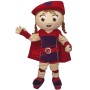Red Super Girl Mascot Costume