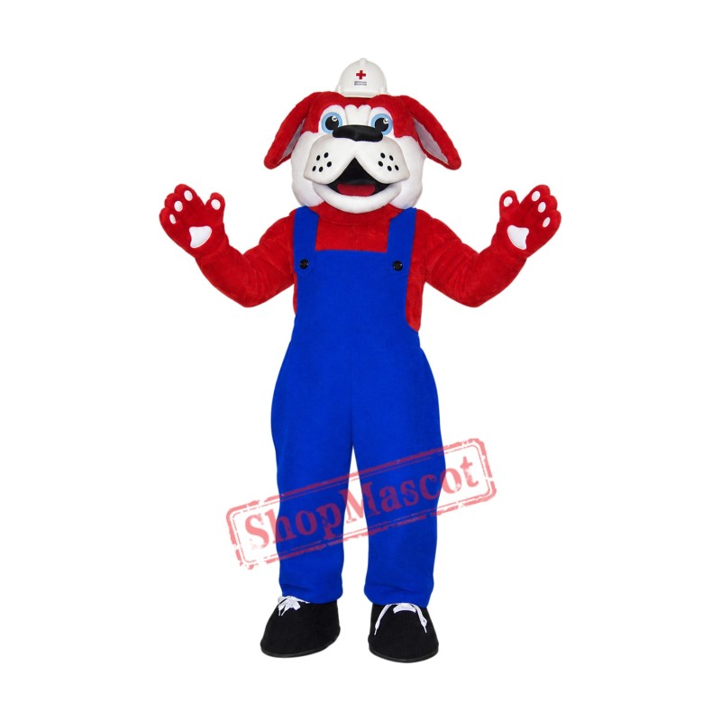 Red Cross Dog Mascot Costume Red Cross Dog Mascot Costume