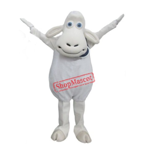 White Sheep Mascot Costume