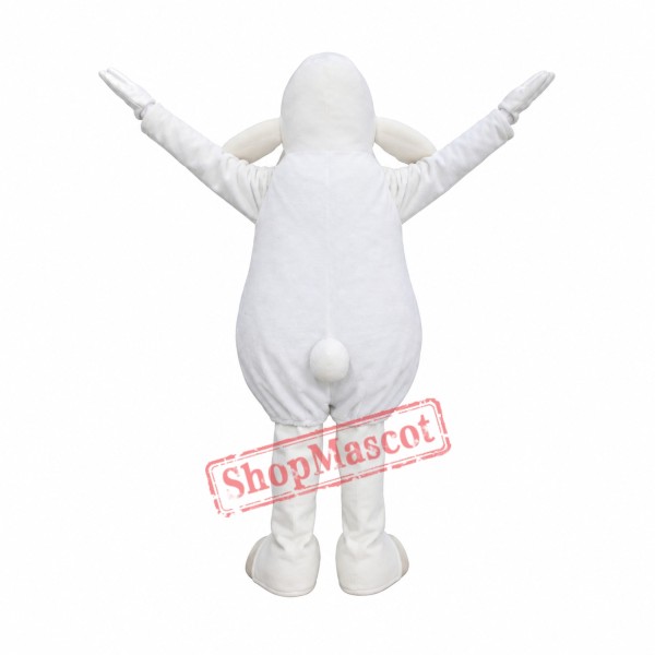 White Sheep Mascot Costume White Sheep Mascot Costume
