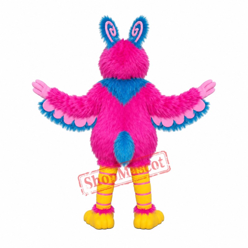 Pink Parrot Mascot Costume