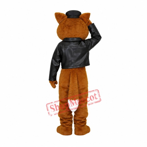 Pilot Fox Mascot Costume Pilot Fox Mascot Costume