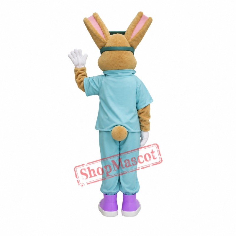 Doctor Bunny Mascot Costume Doctor Bunny Mascot Costume