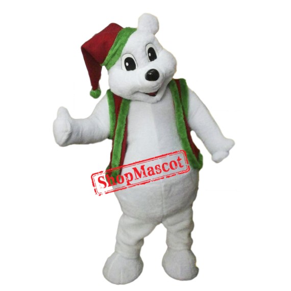 Christmas Bear Mascot Costume Free Shipping