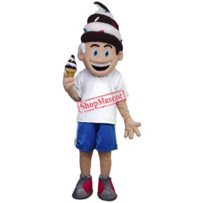 Ice Creamy Boy Mascot Costume