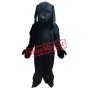 All Black Dog Mascot Costume