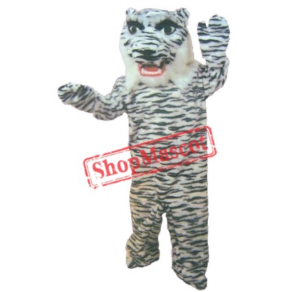 White Bengal Tiger Mascot Costume