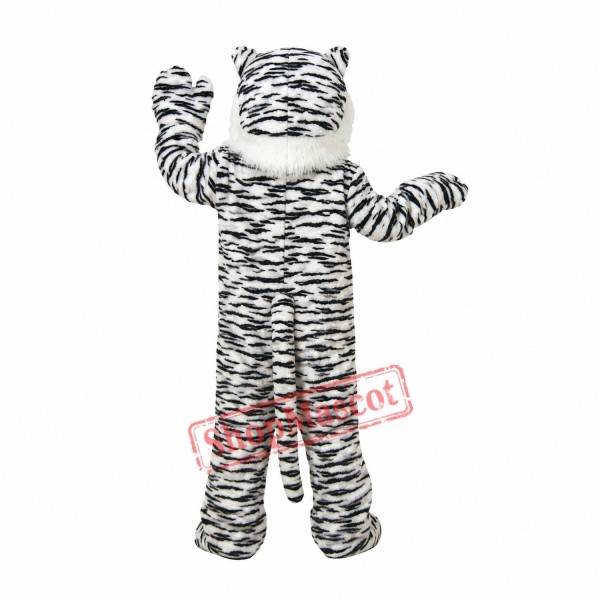 White Bengal Tiger Mascot Costume