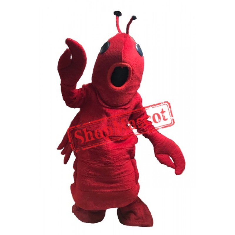 Red Lightweight Lobster Mascot Costume