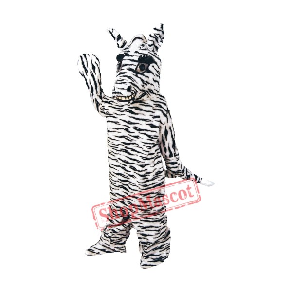 Friendly Zebra Mascot Costume Friendly Zebra Mascot Costume