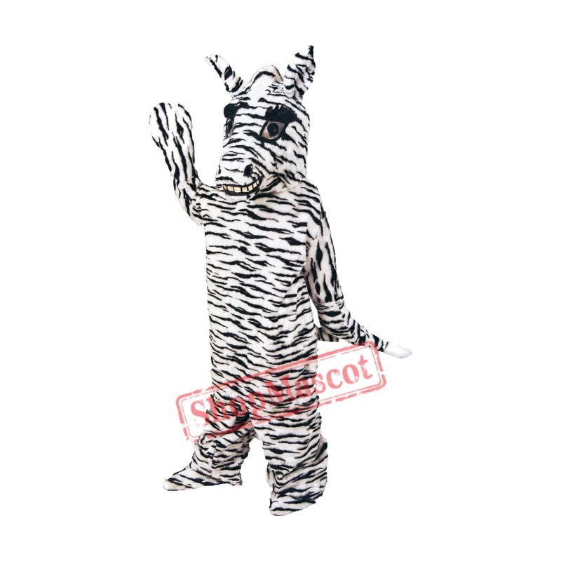 Friendly Zebra Mascot Costume Friendly Zebra Mascot Costume