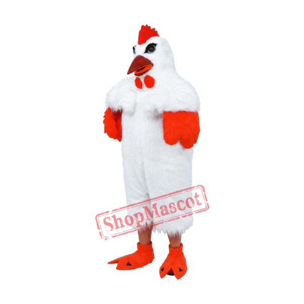 White Lightweight Chicken Mascot Costume 