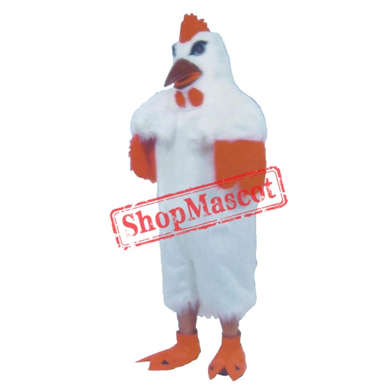 White Lightweight Chicken Mascot Costume 