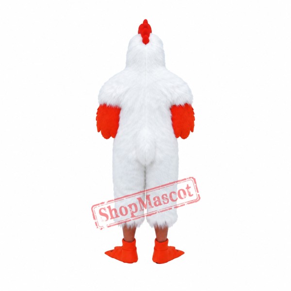White Lightweight Chicken Mascot Costume White Lightweight Chicken Mascot Costume