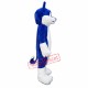 Blue Furry Husky Mascot Costume