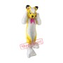 Yellow Husky Mascot Costume