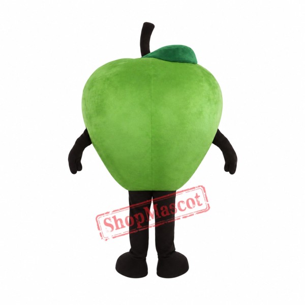 Cyan Apple Mascot Costume