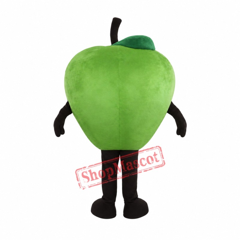 Cyan Apple Mascot Costume Cyan Apple Mascot Costume