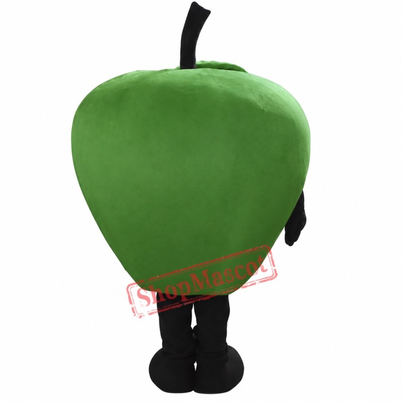 Cyan Apple Mascot Costume Cyan Apple Mascot Costume
