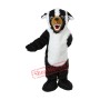 White & Black Dog Mascot Costume