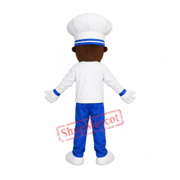 Chocolate Chef Uncle Mascot Costume Chocolate Chef Uncle Mascot Costume