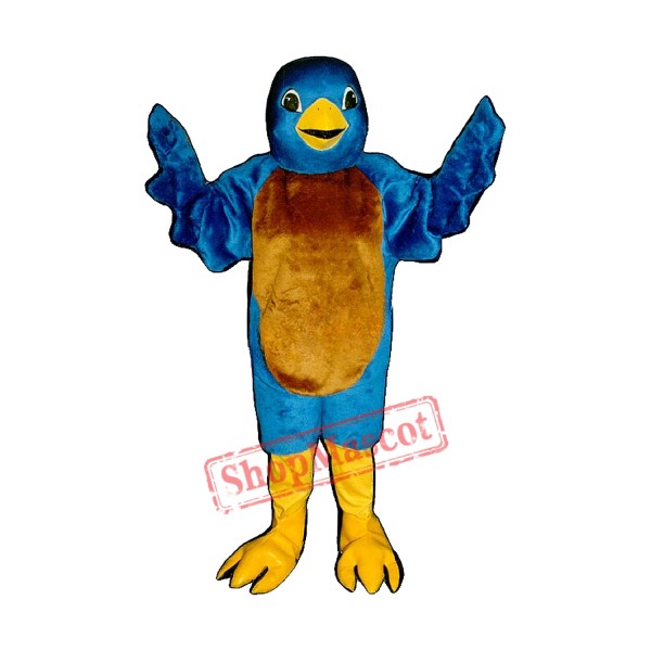 Blue Bird Mascot Costume