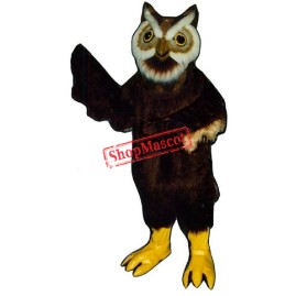 Black Owl Mascot Costume