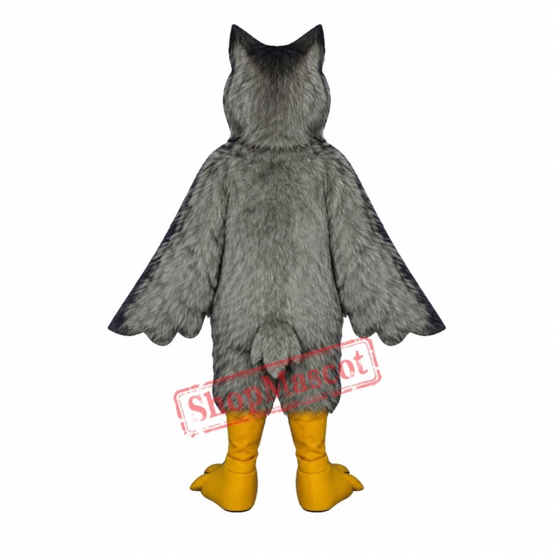 High Quality Grey Owl Mascot Costume