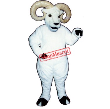White Ram Mascot Costume