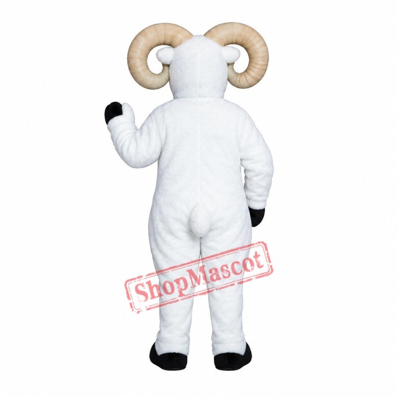 White Ram Mascot Costume