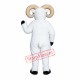White Ram Mascot Costume