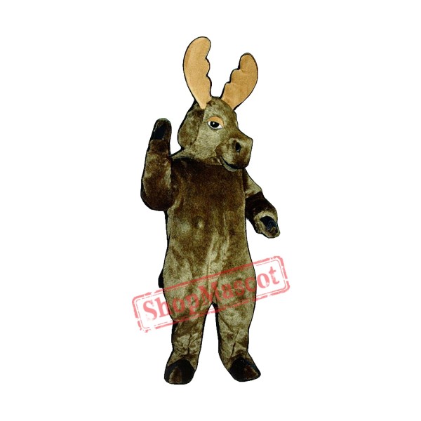 Grey Moose Mascot Costume Grey Moose Mascot Costume