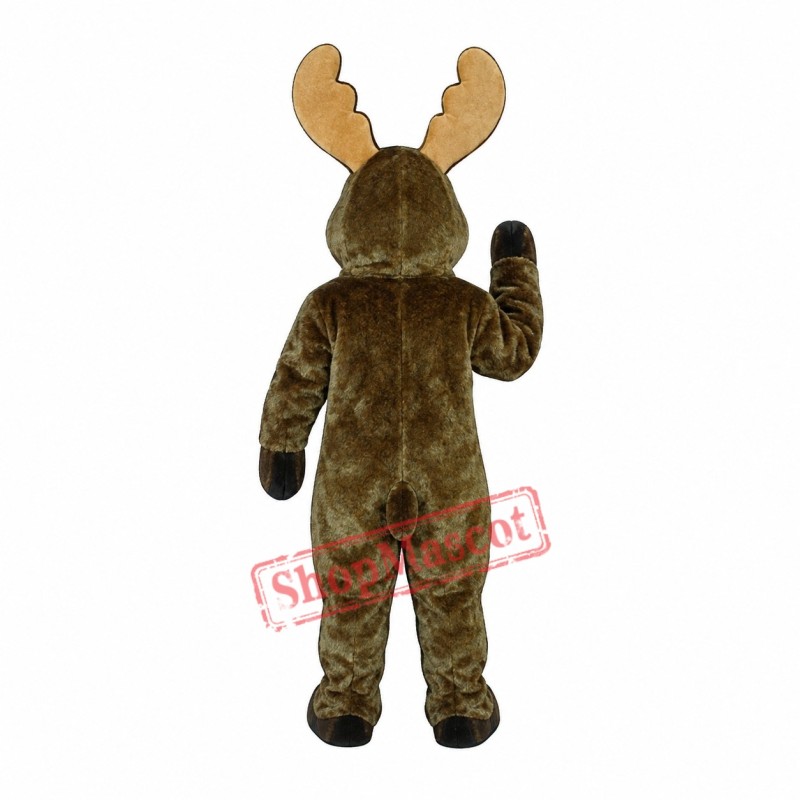Grey Moose Mascot Costume Grey Moose Mascot Costume