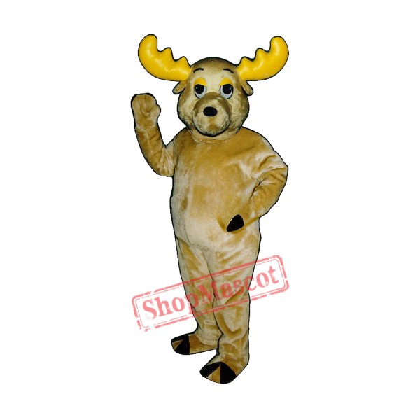 Morty Moose Mascot Costume Morty Moose Mascot Costume
