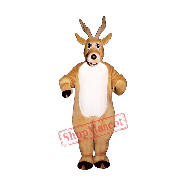Jolly Reindeer Mascot Costume Jolly Reindeer Mascot Costume