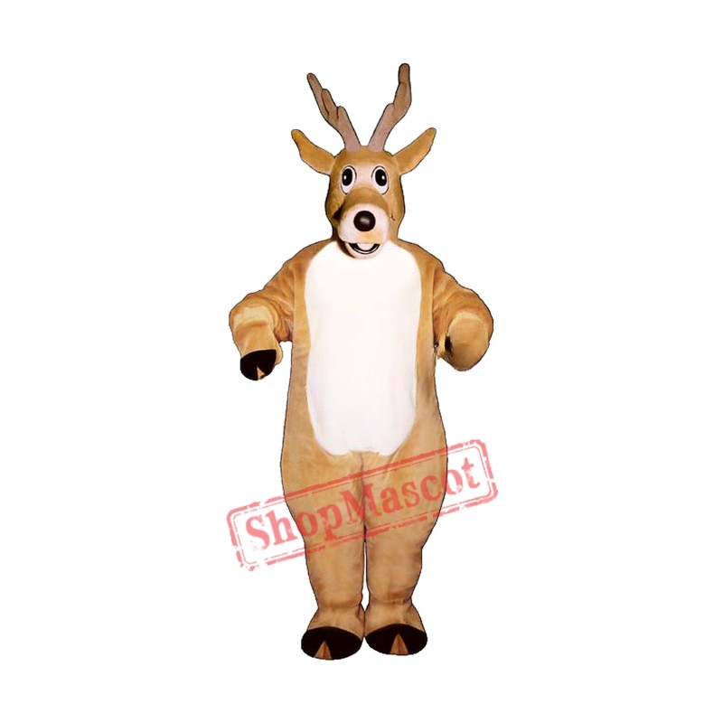 Jolly Reindeer Mascot Costume Jolly Reindeer Mascot Costume